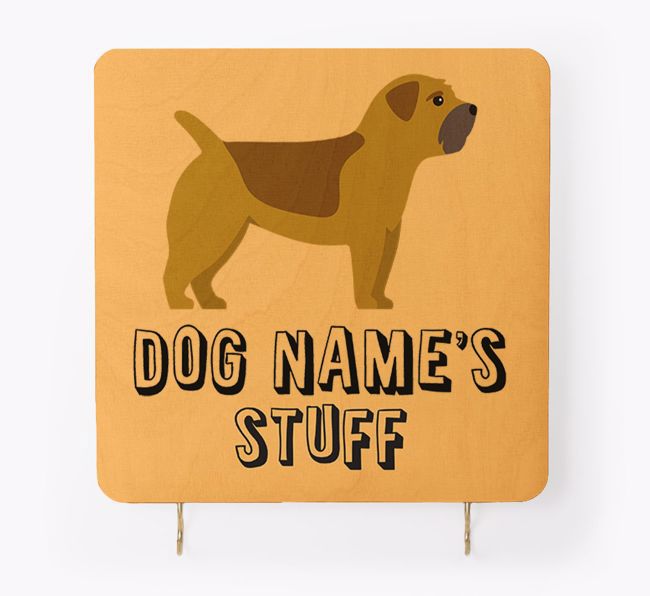 'Dog's Stuff' - Personalised {breedFullName} Lead & Collar Hanger